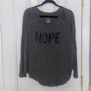 Grayson Threads “Nope” Long sleeve shirt